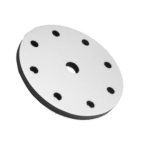 150 mm Diameter Mjuk Buffert Svamp Interface Dämpningsplatta för Slipplattor (9 hål)