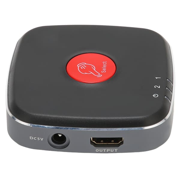 HD Multimedia Interface 2.1 Switch 2 ind 1 ud Splitter Understøtter 8K 60Hz HDR10 48Gbps HDCP2.3 3D US Stik 100‑240V