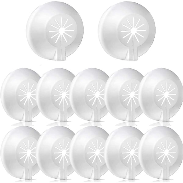 30 stk. Radiatorrørdæksler Varmerørs klemmer Plastikdæksler til rør Diameter 8-22 mm Åbnelige Rosetter Rørflapper