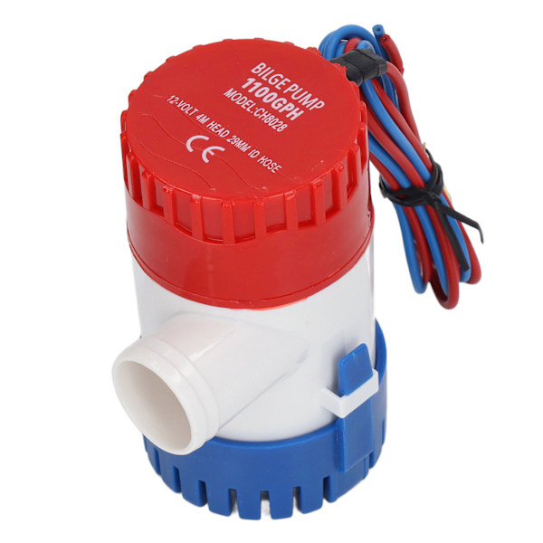 Elektrisk länspump 12V för båt, 29 mm slang, nedsänkbar
