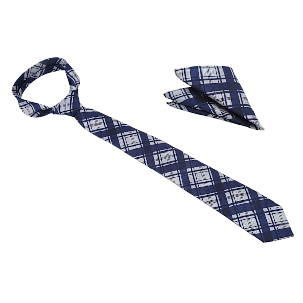 Herrrutig rutig slips set rutnät utmärkt material lätt att bära klassisk design med ficknäsduk herr slipsar för far
