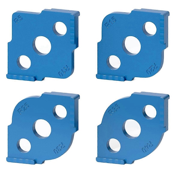 Radius Jig Fräsmallar 4 st, Hörnrådsfräsmallar