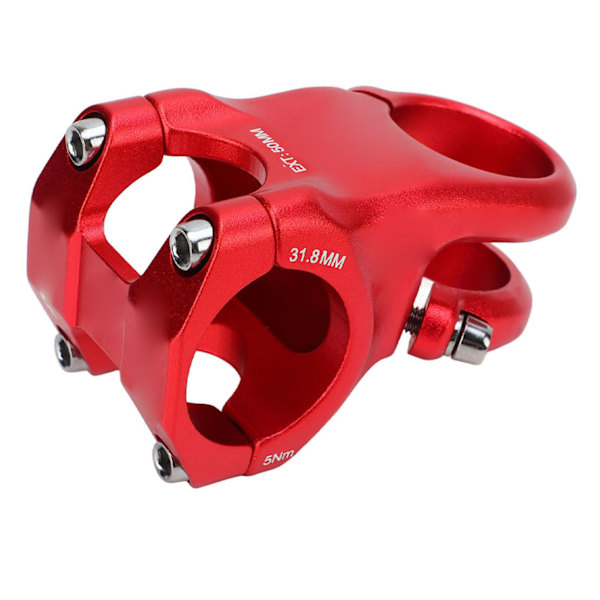31,8 mm styrstamme 15 graders justering aluminiumlegering letvægts cykelstyr stam rød