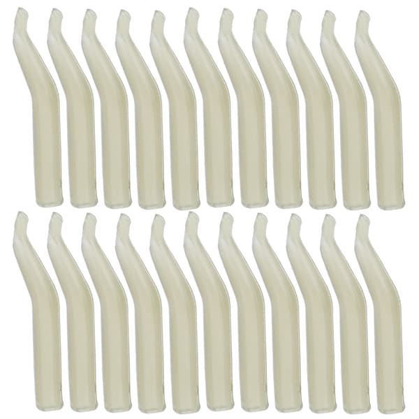 100 stk. 20 mm PE Anti Tangles Line Aim Hook Sleeve Lysegrønn Karpfisketilbehør