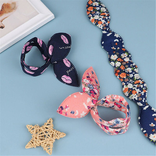 Hårbulle-set - 8 stycken, Magisk svamp, Kaninöron-design, Skumdonut, Slumpmässig färg
