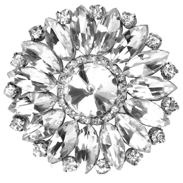 2 st Rhinestone Crystal Applique Sy On Faux Pearl Patch för Kläder Skoväska (#1)