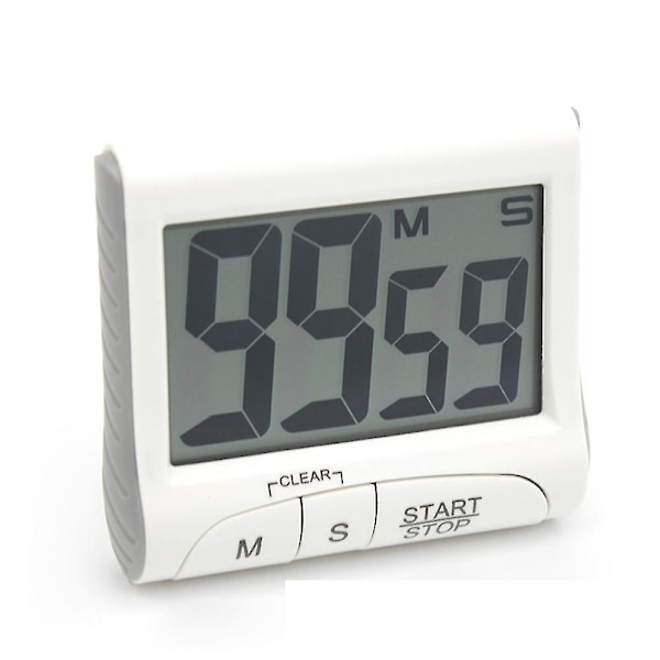 Stor Køkken Timer med Display, Digital Timer med Magnetisk Bagside, Høj Alarm på et Reb - Køkken Timere