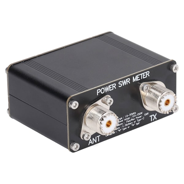SWR-måler 150W HF stående bølgerapportmåler MF AM CW SSB 1,6-50MHz wattmeter for måling