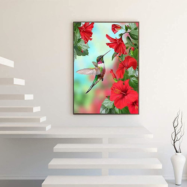 Full Drill Diamond Painting Kit - Kristalli tekojalokivikirjonta ristipistoaskartelu kodin seinän sisustukseen
