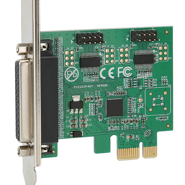 PCI E til 2 seriel 1 parallel port printerkort udvidelseskonverteradapter 2S1P