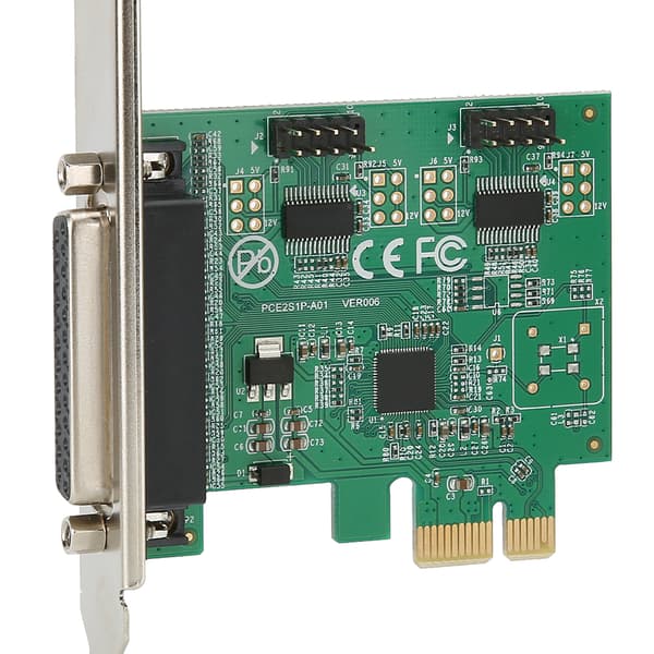 PCI E til 2 serielle 1 parallelle portprinterkortudvidelseskonverteradapter 2S1P