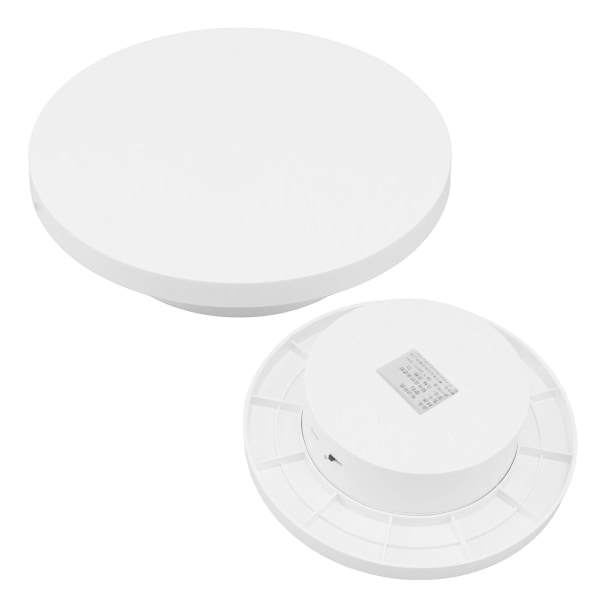 Roterande displaystativ Vit Plug in Fjärrkontroll Lastkapacitet 3kg Automatisk roterande stativ för produkter Diameter 20cm / 7.9in