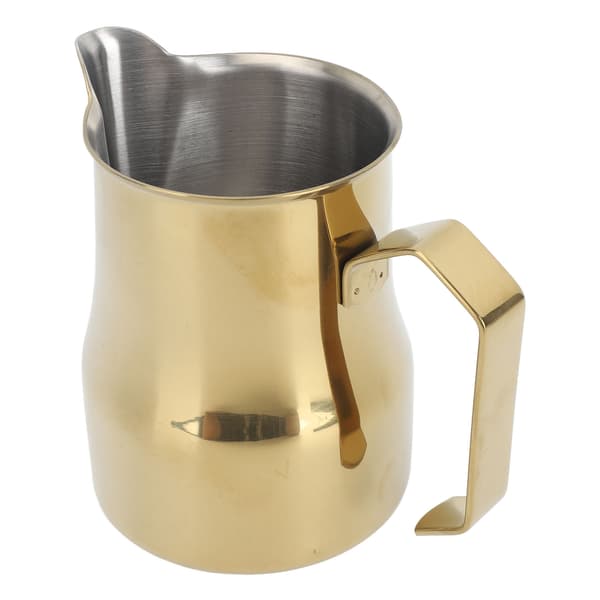 Mælkekande 450ML 304 Rustfrit Stål Skumkop Drypfri Kaffe Dampkande Guld