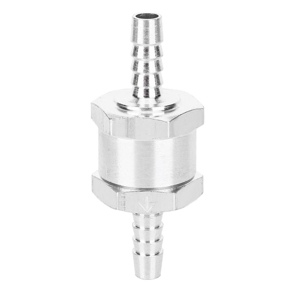 Alumiininen polttoaineen takaiskuventtiili, yksitie, bensiini, 6 mm