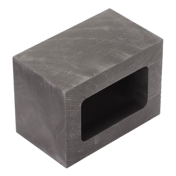 Rektangulær Grafitt Ingot Form Smykker Metall Raffinering Støpeform Digel for Smelting Støping Gull Kobber Messing