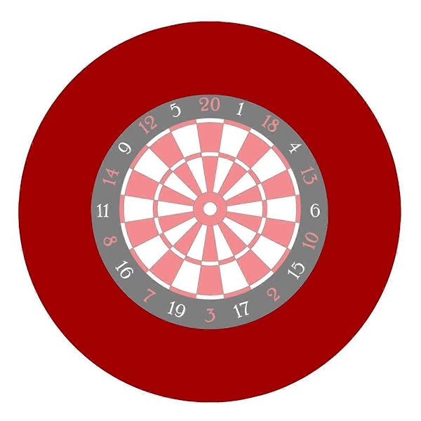 Dartboard-taulun ympärysseinäsuoja Dartboard-taulun taustalevy, A