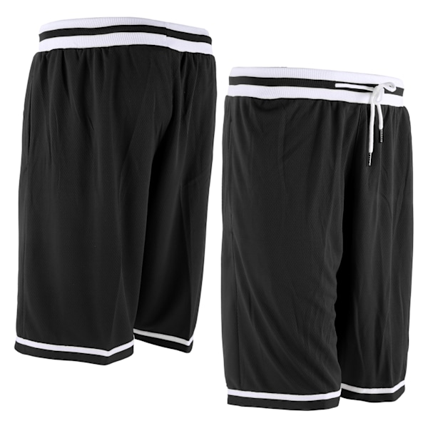 Hurtigtørkende sportshorts sommerløping treningstrening pustende shorts med stripeXL