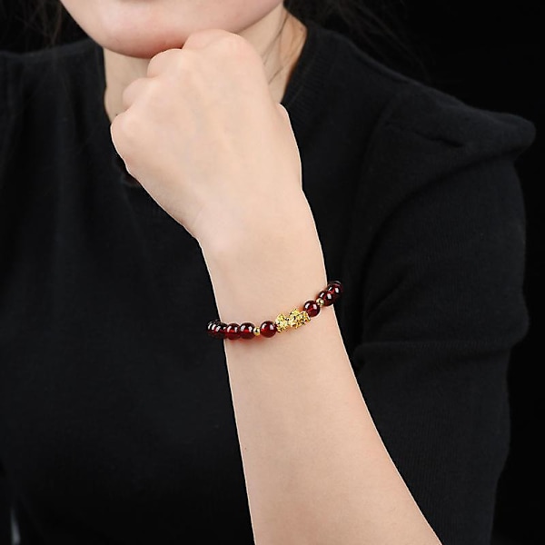 Zenbless Naturligt Tigeröga Armband för Kvinnor Feng Shui Yoga Mala Pärlor Lycka Vänskapssmycke