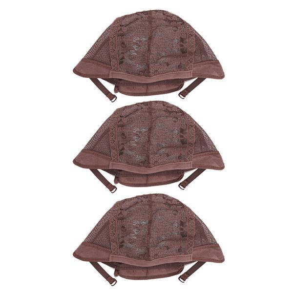 3st töjbar strumpa peruk cap Mesh nylon näthatt för Cosplay Makeup Kostymer