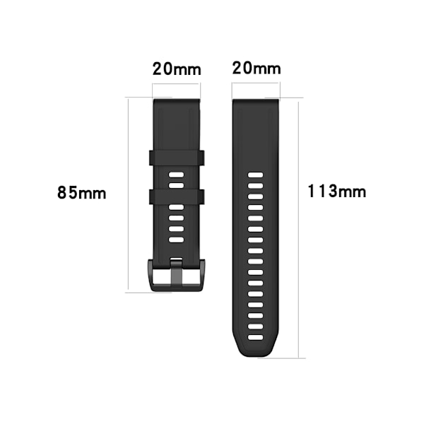 Sport erstatningsklokkestropp for Garmin fenix 5S Plus fenix5S Fenix 5S Plus fenix6s Fenix 6S Pro D2 Delta S stropp klokkestropp