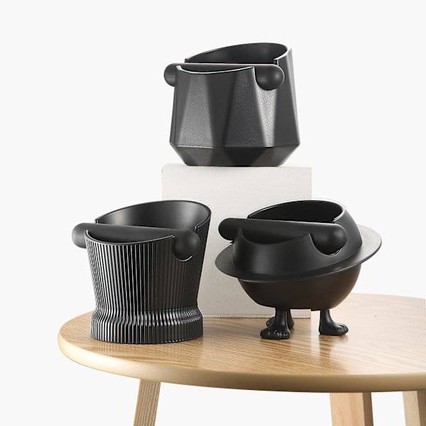 1 stk. Kaffegrutbøtte, Espresso kaffegrutbeholder i plast med avtakbar bankestang, Praktisk tilbehør til kaffemaskiner
