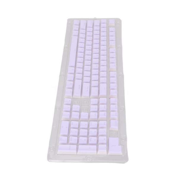 PBT Keycaps High Low Layout Double Layer 2 Färg 108 tangenter Mekaniska tangentbord för 61 87 104 108 tangenter Tangentbord Lila