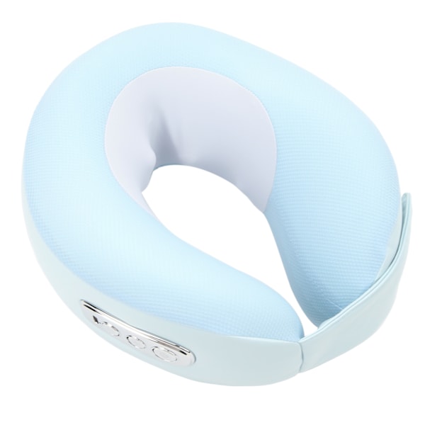 Rejse nakkemassager pude memory skum 4 tilstande varm komprimering trådløs U-formet intelligent stemme nakkestøttepude
