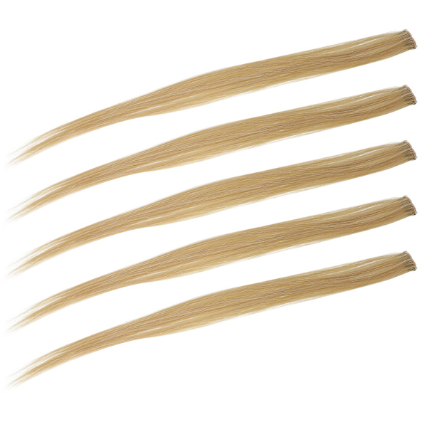 5kpl Clip in Hairpiece Värilliset suorat hiuspidennykset Clip Hiuslisäkkeet juhliin CosplayFlaxen