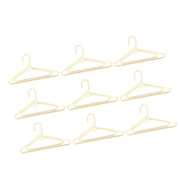 100 stk metalliske papirclips Galvaniseringsproces Gyldne papirclips Anti-rust papirclips Skridsikret til filklassificering Klædehænger