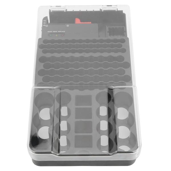 Multi 104 galler 3 lampor Case Organizer Container Box med batteritestare