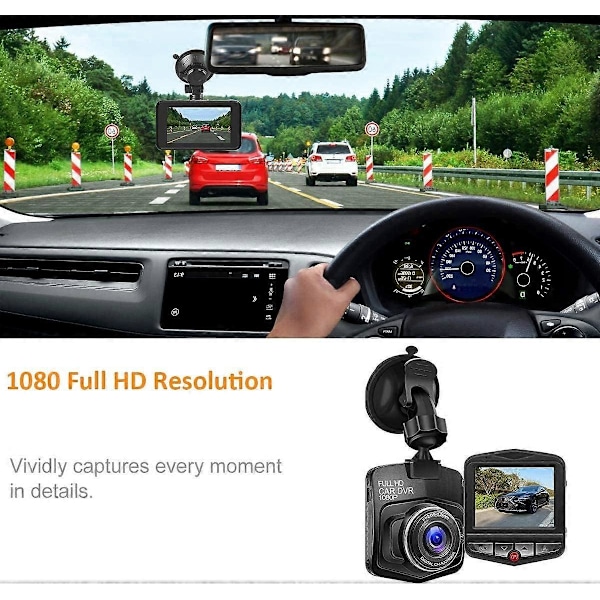 2025 Ny Uppgraderad Dash Cam 1080P Dashcam för Bil Dash Kamera med Mörkerseende, Inbyggd G-Sensor
