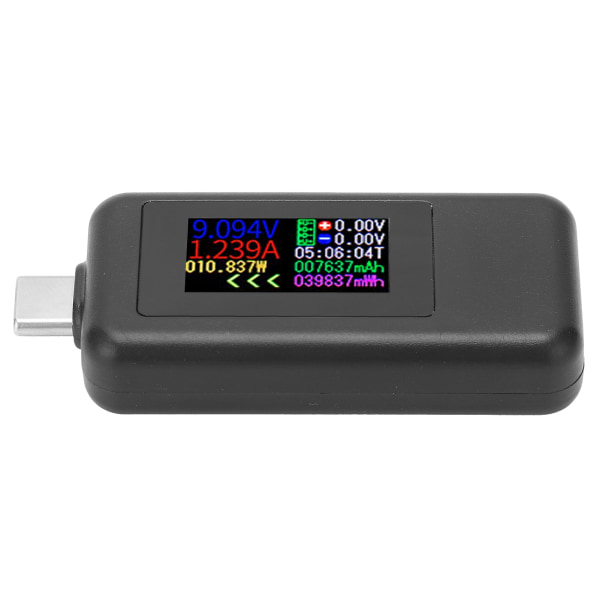 USB C power jännitevirta 2 in 1 metri volttimittari ampeerimittarin värinäyttö DC4-30 V
