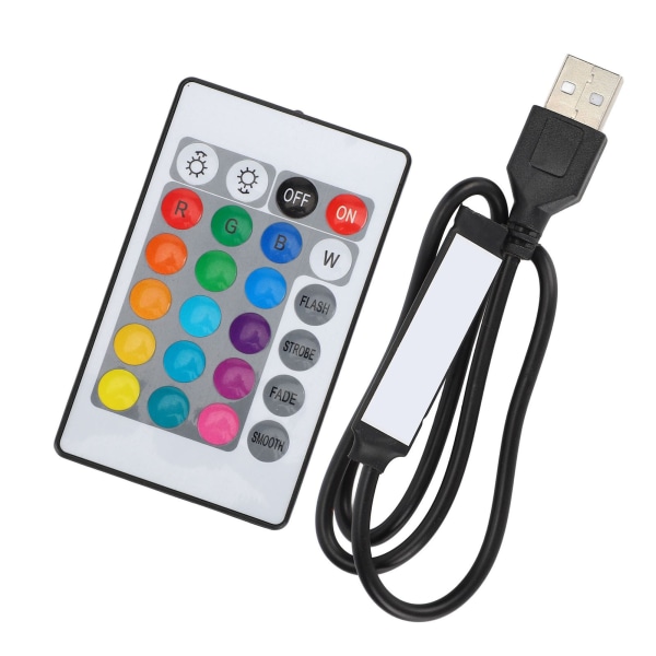 USB Bluetooth RGB Light Strip Controller med fjärrkontroll för 4 Pin 5V LED Strip Lights