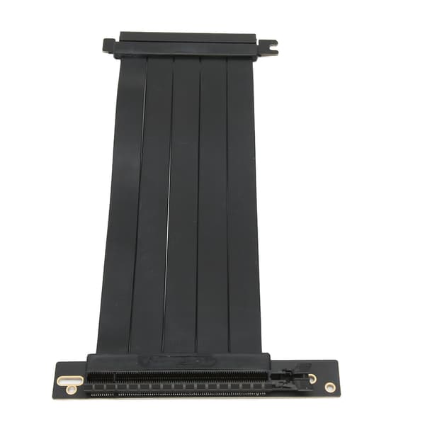 PCIE 4.0 X16 Extender 7.9in retvinkel 128Gbps transmission Anti-interferens GPU forlængerkabel til grafikkort sort
