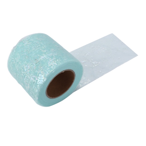 Tulletyg DIY-hantverk Slitstyrka Symfoni Polyester Lätt Bärbar Tulle Rullar 6cmGrön