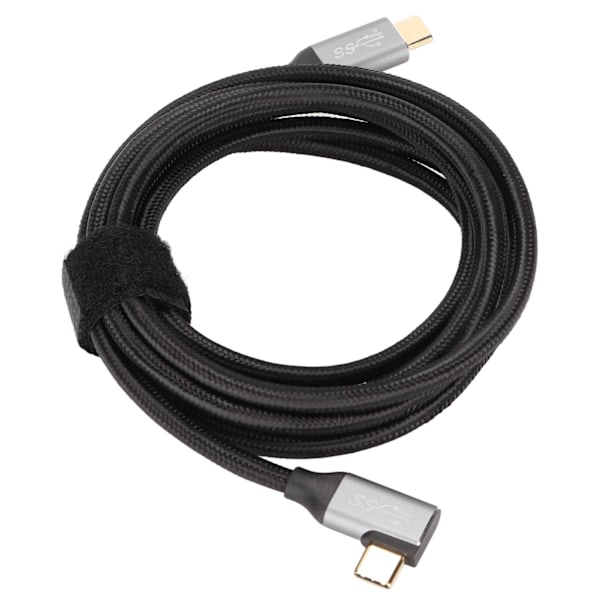 2m 100W 4K Oikea kulma 5A Type C PD -kaapeli Huawei-puhelimille ja -tableteille USB C - USB C -kaapeli