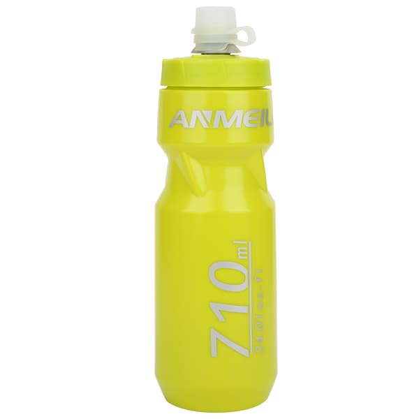 710 ml PP-pyörävesipullo, vedenkeitin, pyöräilyvarusteet maastopyörään, vihreä (vihreä 710 ml pölysuojus)