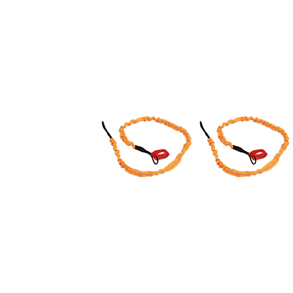 2 stk. Kajak Paddel Snor Nylon Gummi Korrosionsbestandig Strækbar Anti-tab Snor Kajak Stang Snor Orange