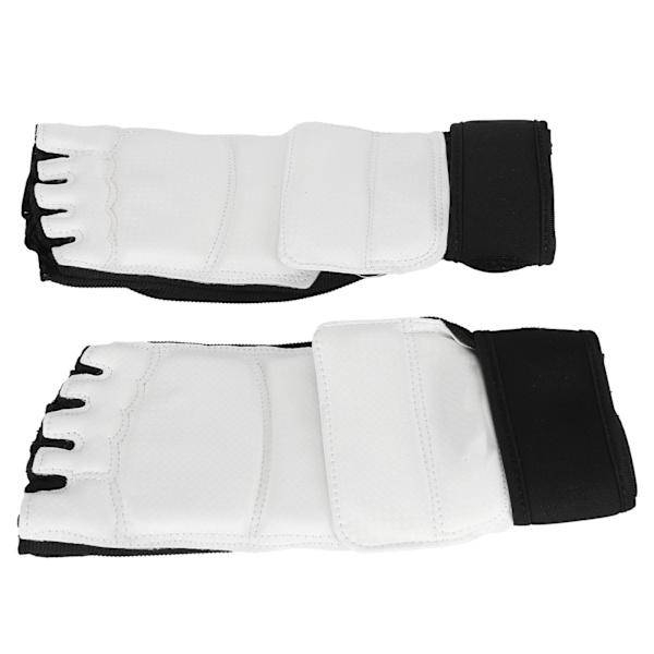 2 stk Taekwondo Foot Guard Boksebeskyttelse Ankelstøtte til voksne børn Kickboxing Gym Træning Sort og hvid M