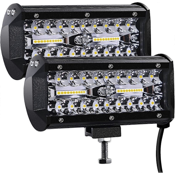 2025 Sopiva LED-työvalo 12V 300W 7' Auton LED-kohdevalo 12V Vedenpitävä IP67 Kohde- ja leveä valokeila LED-sumuvalo 27 000lm