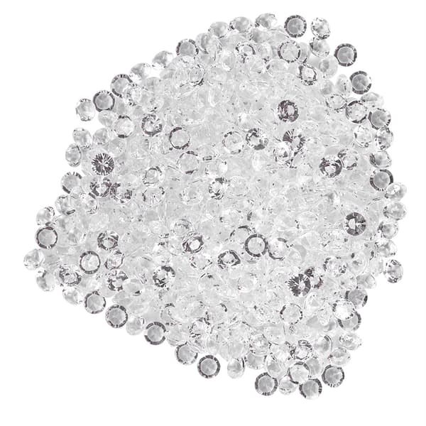 Transparenta akrylpärlor Bröllopsfest DIY-prydnad Vackra tillbehör Dekor (8mm 1000st)