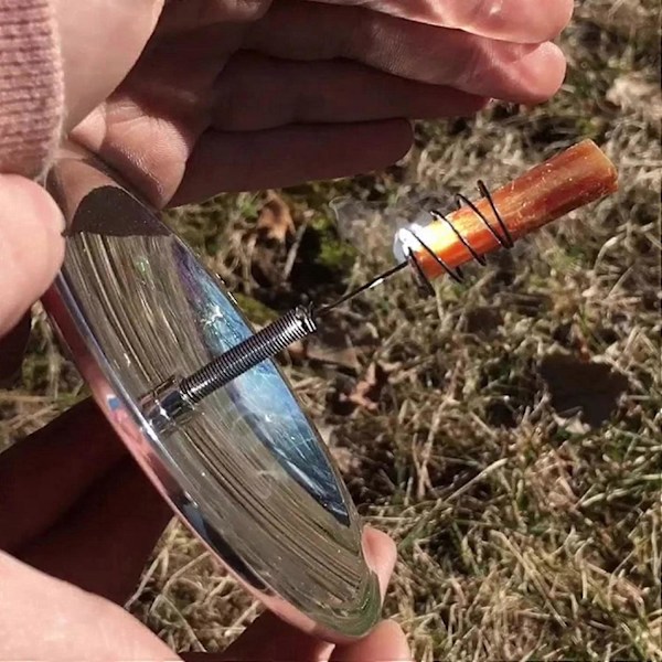 Soltænding Sol Fire Starter, Udendørs Overlevelse Sollighter Multifunktionel Soltænding, Camping Vandring Overlevelsesudstyr, Vandtæt Vindtæt