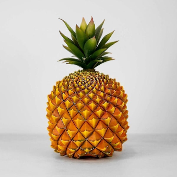 Halloween Sjovt Produkt Ananas-formet Kranie Ornament (1 stk - gul)