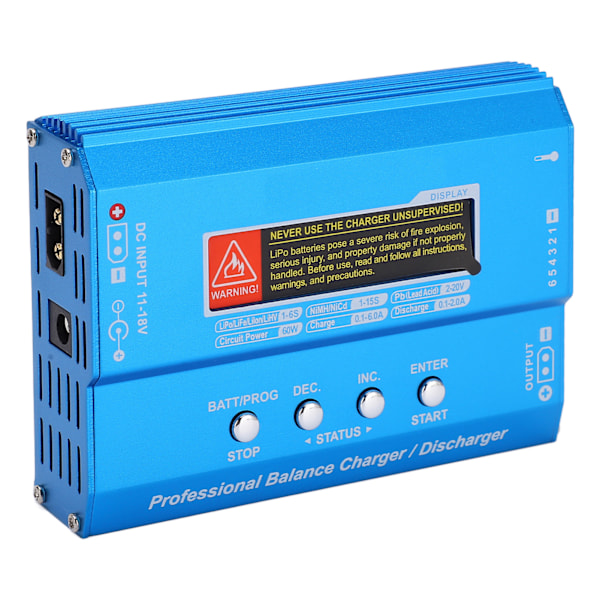 B6 V2 Lipo Batteri Balance Oplader og Aflader Smart Balance Oplader til LiPo LiFe Liion 60W 6A