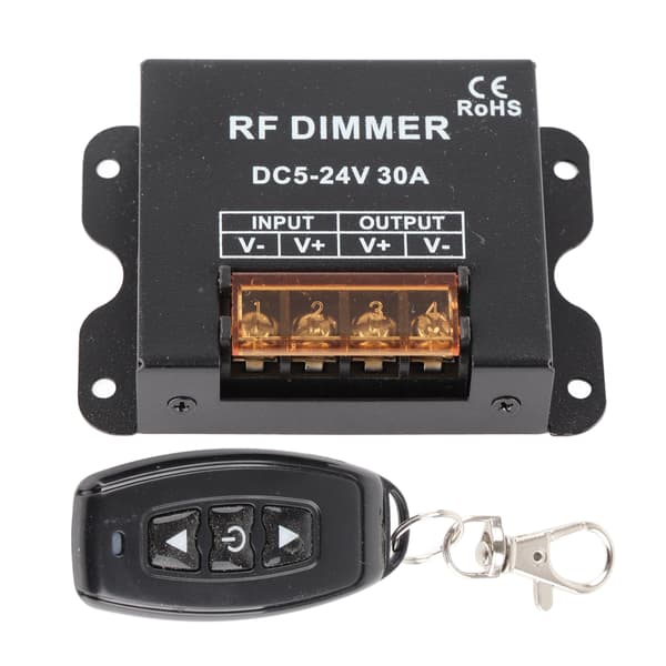 LED enfarget dimmerkontroller 3 taster RF trådløs fjernkontroll med stor effekt