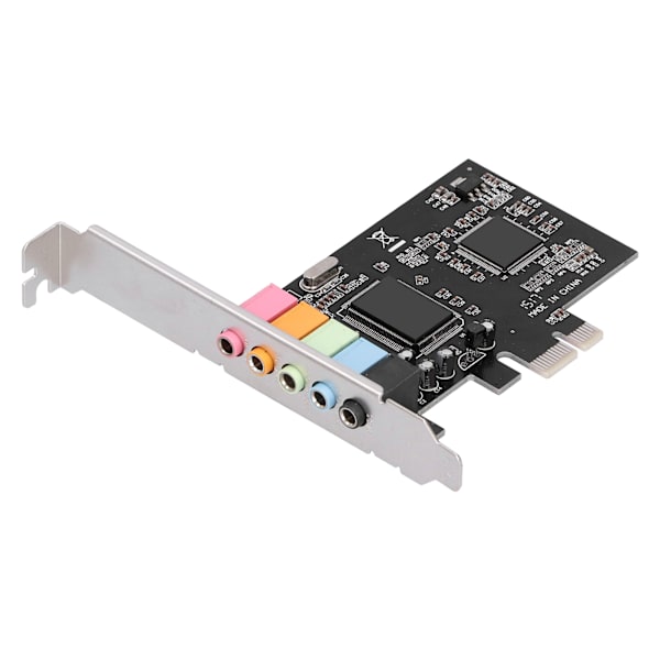 PCI-E 5.1 ​​-äänikortti CMI8738 Chip Stereo Audio Card -tuki Windows 7:lle pöytätietokoneelle