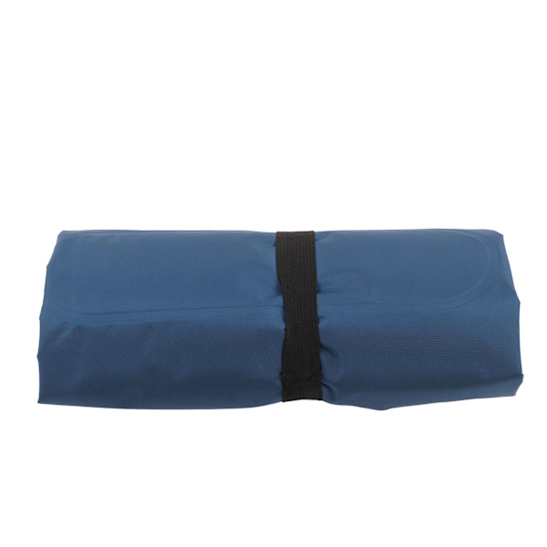 Oppustelig sovepude ergonomisk design fod oppustelig sovepude med opbevaringspose til kontor udendørs camping navy blå