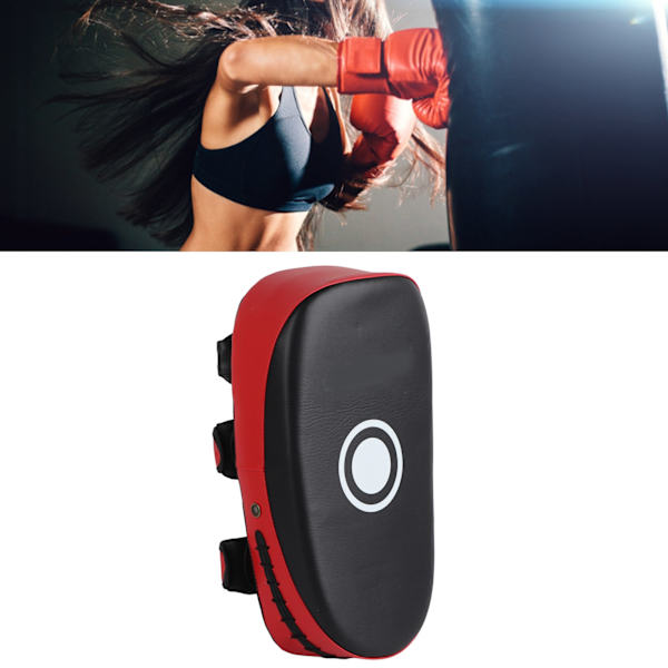 Professionel boksning Kick Punch Pad Muay Thai Fod- og Albuemål Rivefast fortykkelse Træningsmål til Kickboxing Red Stripe
