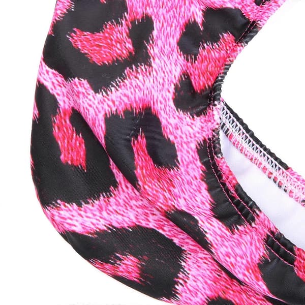 Men's Swim Trunks High Elasticity Low Waist Swimwear Leopard Print Triangular Beach Shorts Drawstring Briefs Underwear leopard print leopard pattern leopard pattern XL