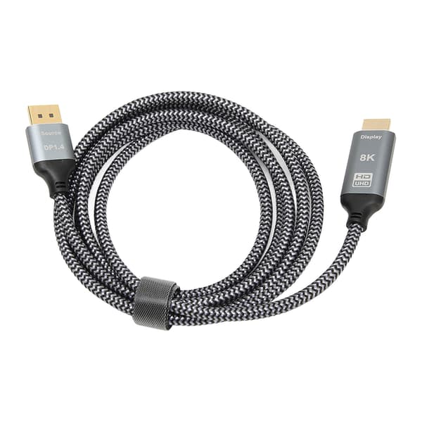 DisplayPort 1.4 till HD Multimedia Interface 2.1 Adapterkabel 8K DisplayPort Hane till HD Multimedia Interface Hona Kabel